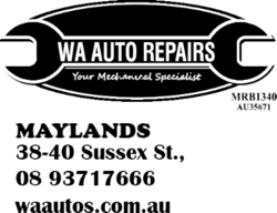 WA AUTO REPAIRS logo